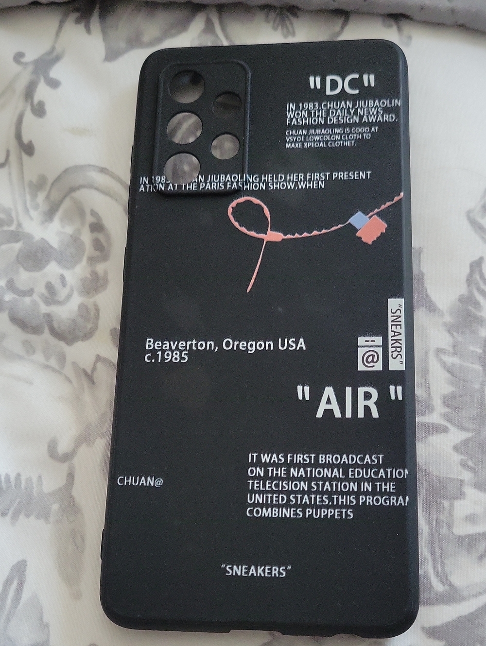 Black Graphic 'AIR' Smartphone Case - Unbranded